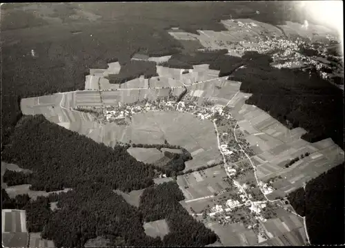 Foto Oberlengenhardt Schömberg im Schwarzwald Württemberg, Fliegeraufnahme