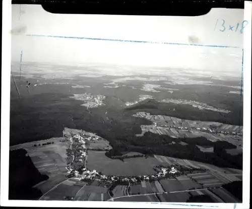 Foto Oberlengenhardt Schömberg im Schwarzwald Württemberg, Fliegeraufnahme