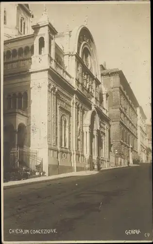 Foto Ak Genova Genua Liguria, Chiesa Im. Concezione