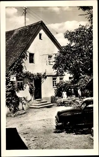 Ak Rottmannsberg Oberbrüden Auenwald in Württemberg, Gasthof Pension Eugen Baumann