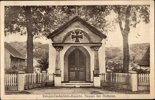 Ak Neuses Bundorf Unterfranken, Krieger-Gedächtnis-Kapelle