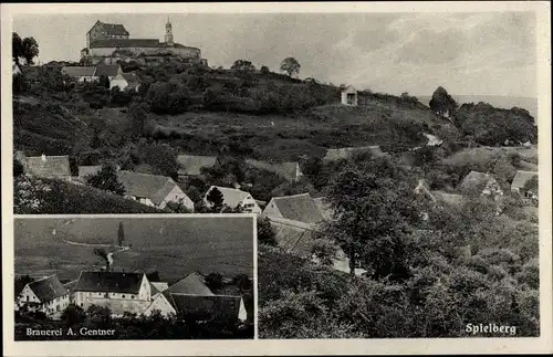 Ak Spielberg Steiermark, Gesamtansicht, Brauerei