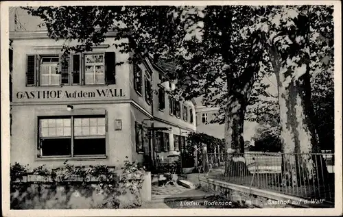 Ak Lindau am Bodensee Schwaben, Gasthof auf dem Wall