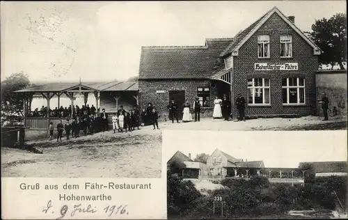 Ak Hohenwarthe Möser Jerichower Land, Fähr-Restaurant