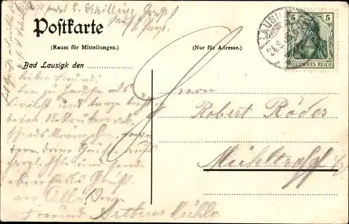 Ak Bad Lausigk Bad Lausick in Sachsen, Turnverein, 60 jährige Stiftungsfeier 1906, Kurhaus