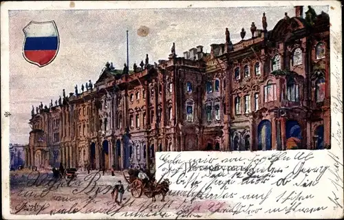 Künstler Ak Sankt Petersburg Russland, Winterpalast