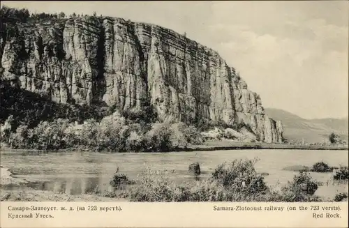 Ak Russland, Samara Zlatoust Eisenbahn, Landschaft