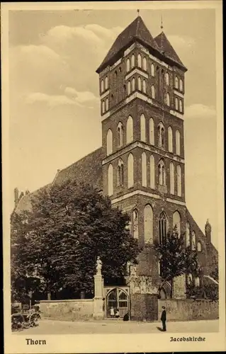 Ak Toruń Thorn Westpreußen, Jacobskirche