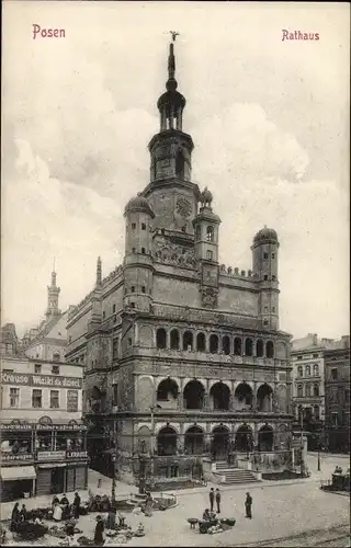 Ak Poznań Posen, Rathaus