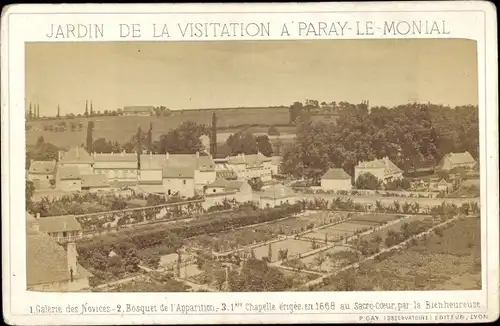 Foto Paray le Monial Saône et Loire, Jardin de la Visitation, um 1885