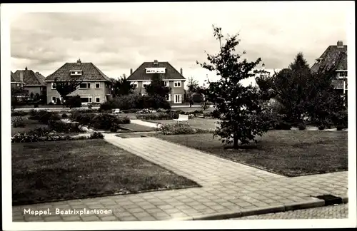 Ak Meppel Drenthe Niederlande, Beatrixplantsoen