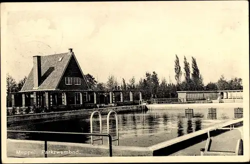 Ak Meppel Drenthe Niederlande, Parkzwembad