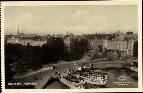 Ak Stockholm Schweden, Nybroplan