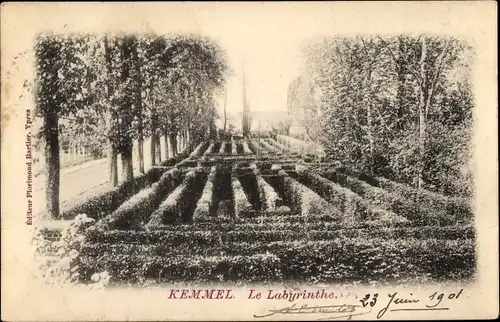 Ak Kemmel Heuvelland Westflandern, Le Labyrinthe