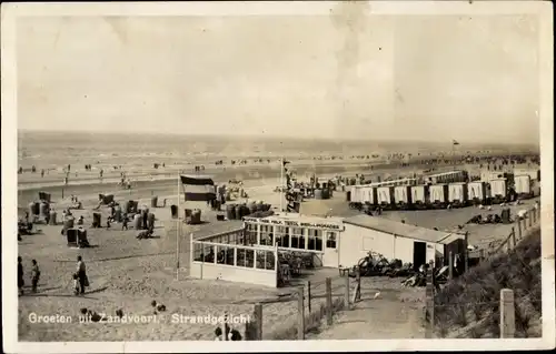 Ak Zandvoort Nordholland Niederlande, Strandgezicht