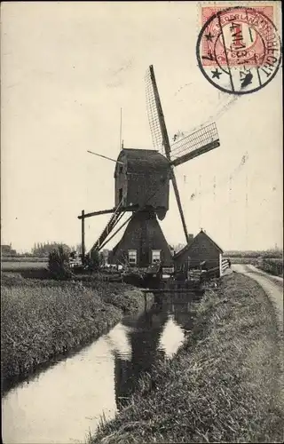 Ak Dordrecht Südholland Niederlande, Watermolen