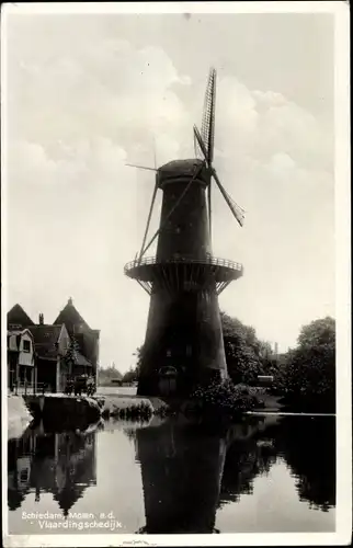 Ak Schiedam Südholland Niederlande, Molen a. d. Vlaardingschedijk