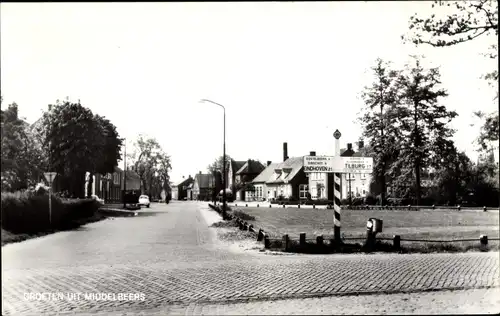 Ak Middelbeers Nordbrabant Niederlande, Kreuzung, Wegweiser