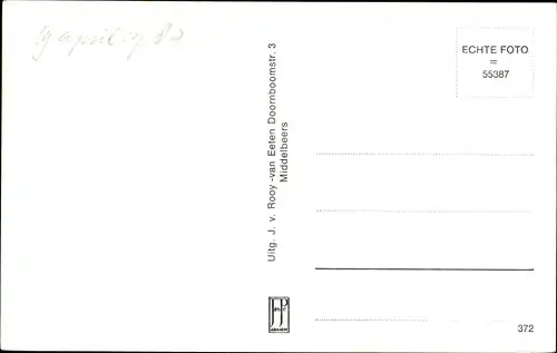 Ak Middelbeers Nordbrabant Niederlande, Kreuzung, Wegweiser