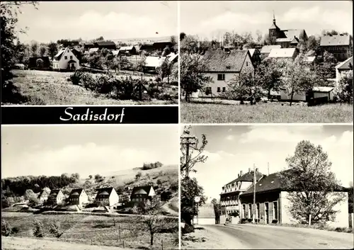 Ak Sadisdorf Dippoldiswalde im Erzgebirge, Teilansichten, Siedlung