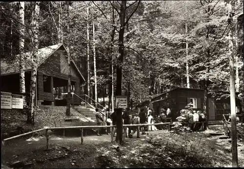 Ak Waschleithe Grünhain Beierfeld im Erzgebirge, Schaubergwerk