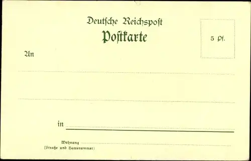 Litho Steinthaleben Kyffhäuserland in Thüringen, Kyffhäuser, Kaiser Wilhelm Denkmal