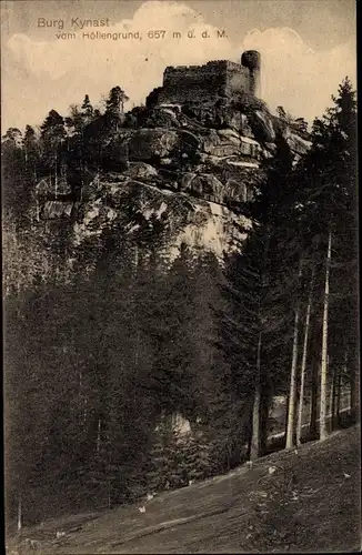 Ak Sobieszów Hermsdorf Kynast  Jelenia Góra Hirschberg im Riesengebirge, Zamek Chojnik, Burg Kynast