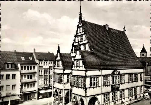 Ak Paderborn in Westfalen, Das schöne Renaissance-Rathaus