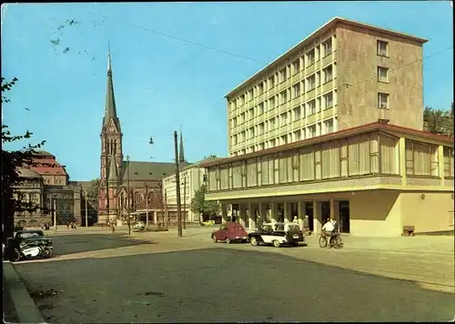 Ak Karl Marx Stadt Chemnitz in Sachsen, Blick zum Theaterplatz