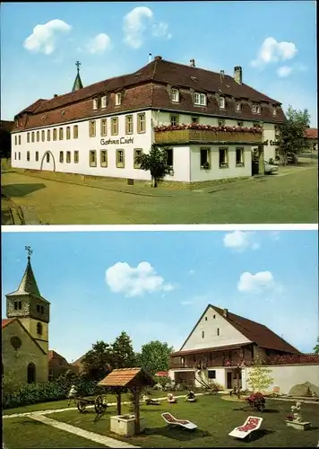 Ak Biebelried in Bayern, Hotel Leicht