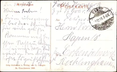 Ak St. Goar am Rhein, Burg Rheinfels, Ruine