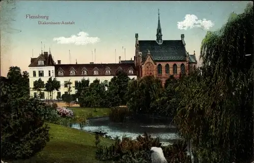 Ak Flensburg, Diakonissen Anstalt