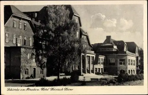 Ak Schierke Wernigerode im Harz, Hotel Heinrich Heine