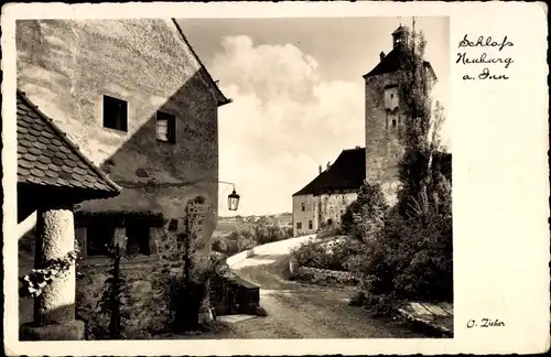Ak Neuburg am Inn Niederbayern, Schloss