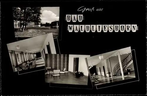 Ak Bad Waldliesborn Lippstadt in Westfalen, Gebäude, Inneres