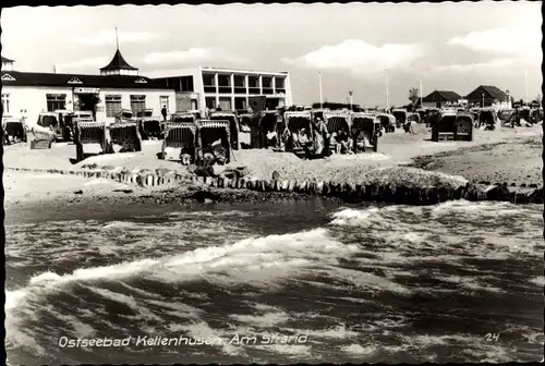 Ak Ostseebad Kellenhusen in Holstein, Am Strand, Strandkörbe