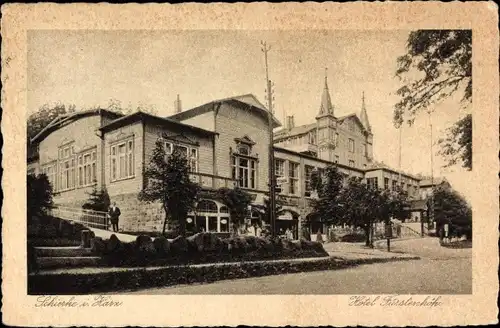 Ak Schierke Wernigerode im Harz, Hotel Fürstenhöhe