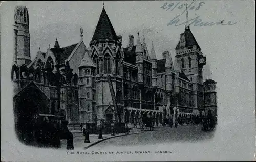 Ak London City England, The Royal Courts of Justice, Strand