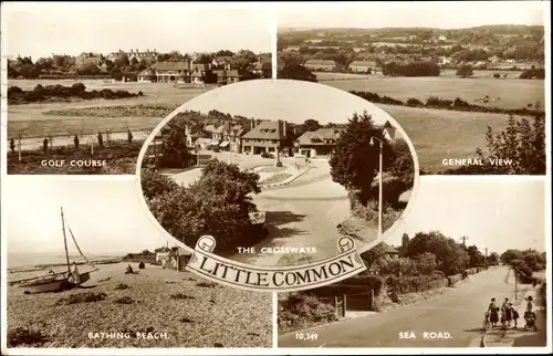 Ak Little Common Bexhill on Sea Sussex England, Sea Road, Golf Course, Crossways
