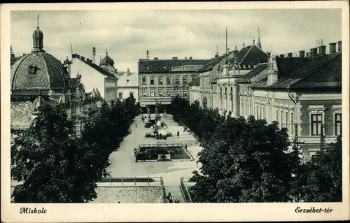 Ak Miskolc Miskolcz Mischkolz Ungarn, Erzsebet ter