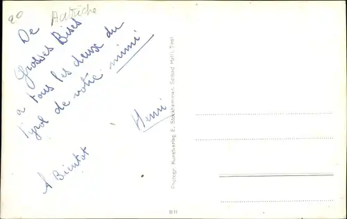 Ak Hall in Tirol, Panorama mit Nordkette