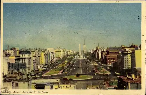 Ak Buenos Aires Argentinien, Avenida 9 de Julio