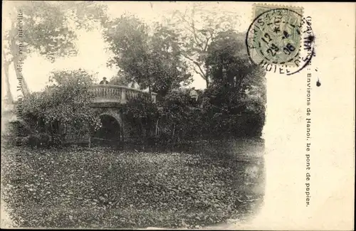 Ak Hanoi Tonkin Vietnam, Le Pont de Papier