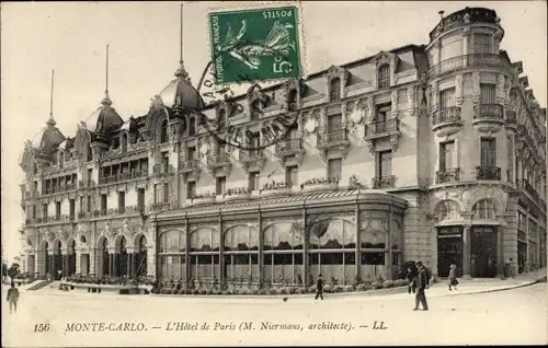 Ak Monte Carlo Monaco, Hotel de Paris