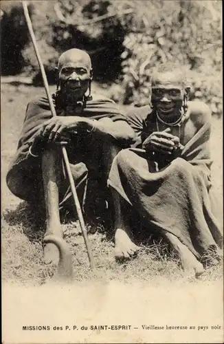 Ak Afrika, Missions des Peres du Saint Esprit, Vieillesse heureuse au pays noir, alte Afrikaner