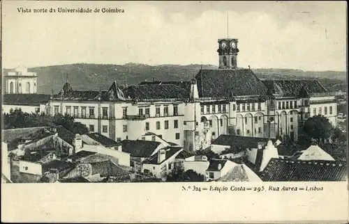Ak Coimbra Portugal, Blick zur Universität