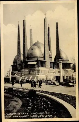 Ak Bruxelles Brüssel, Exposition de Bruxelles 1935, Pavillon de la vie Catholique