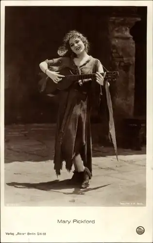 Ak Schauspielerin Mary Pickford, Portrait