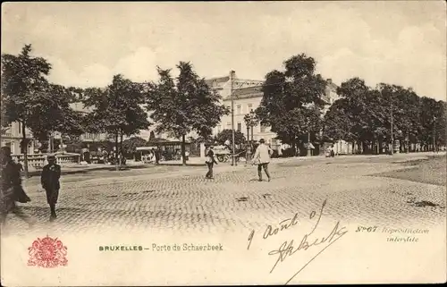 Ak Bruxelles Brüssel, Porte de Schaerbeek