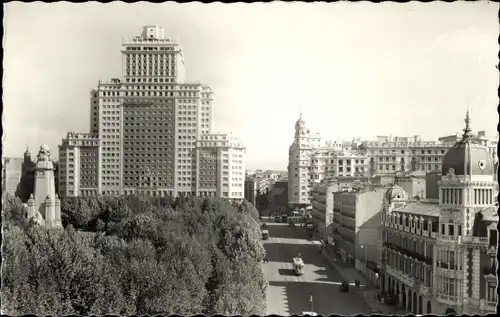 Ak Madrid Spanien, Plaza de Espana